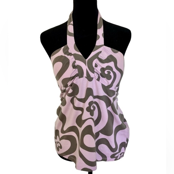 Tommy Bahama Tops - Vintage Tommy Bahama Purple Halter Top Y2K Size Small​​​